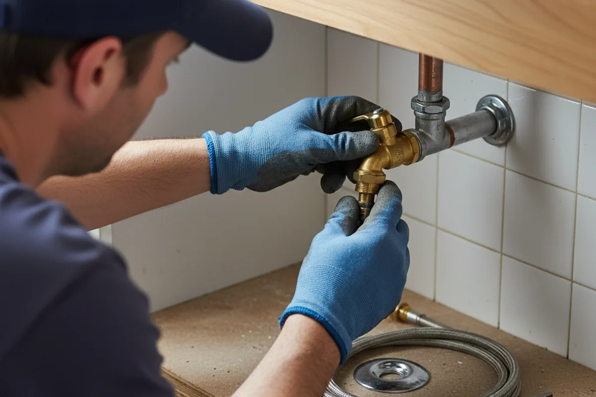 Shutoff valve and fitting work during Repiping in Nova